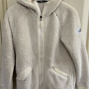 The North Face Fleece Jacket in Cream